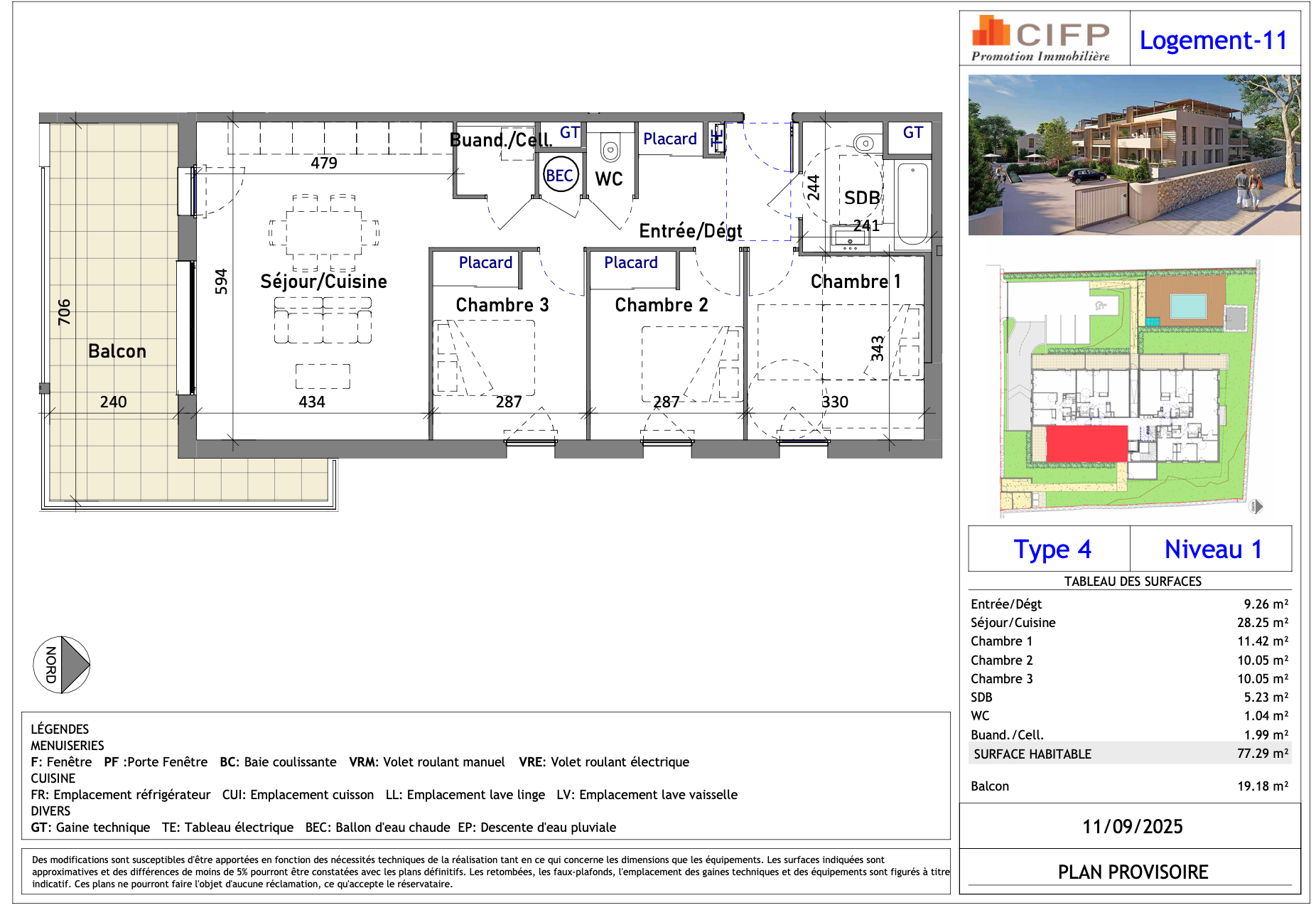 appartement 4 Pièces en vente sur UZES (30700)